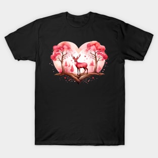 Love in the Wild: Deer Heart Haven $19.95 T-Shirt